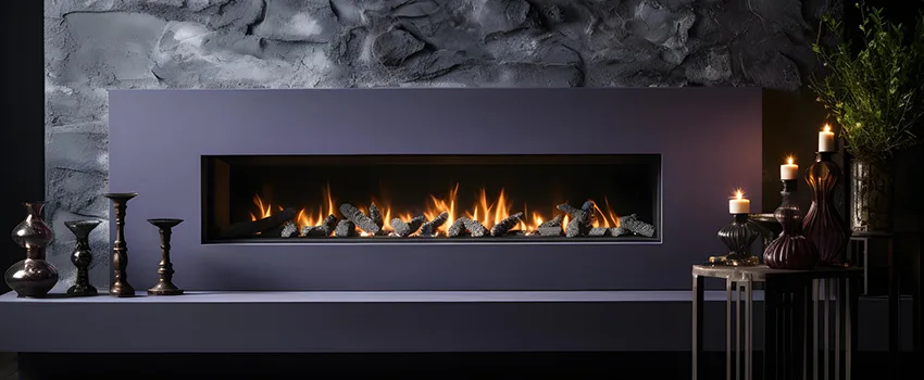 Ember Bed for Ventless Gas Fireplace in Harrison, NY